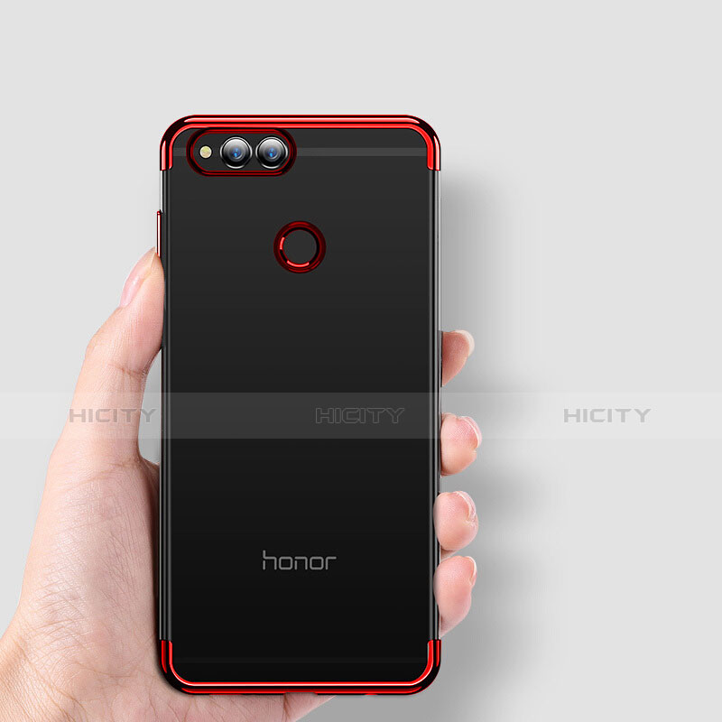 Silikon Schutzhülle Ultra Dünn Tasche Durchsichtig Transparent H01 für Huawei Honor Play 7X groß