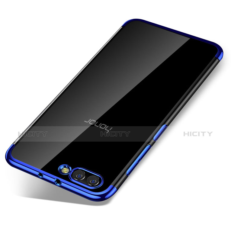 Silikon Schutzhülle Ultra Dünn Tasche Durchsichtig Transparent H01 für Huawei Honor V10 groß