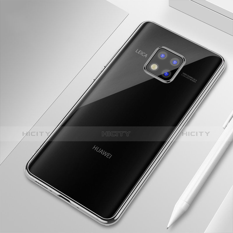 Silikon Schutzhülle Ultra Dünn Tasche Durchsichtig Transparent H01 für Huawei Mate 20 Pro Klar