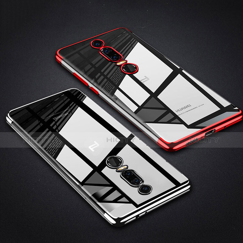 Silikon Schutzhülle Ultra Dünn Tasche Durchsichtig Transparent H01 für Huawei Mate RS groß