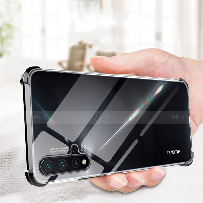 Silikon Schutzhülle Ultra Dünn Tasche Durchsichtig Transparent H01 für Huawei Nova 5 Pro groß