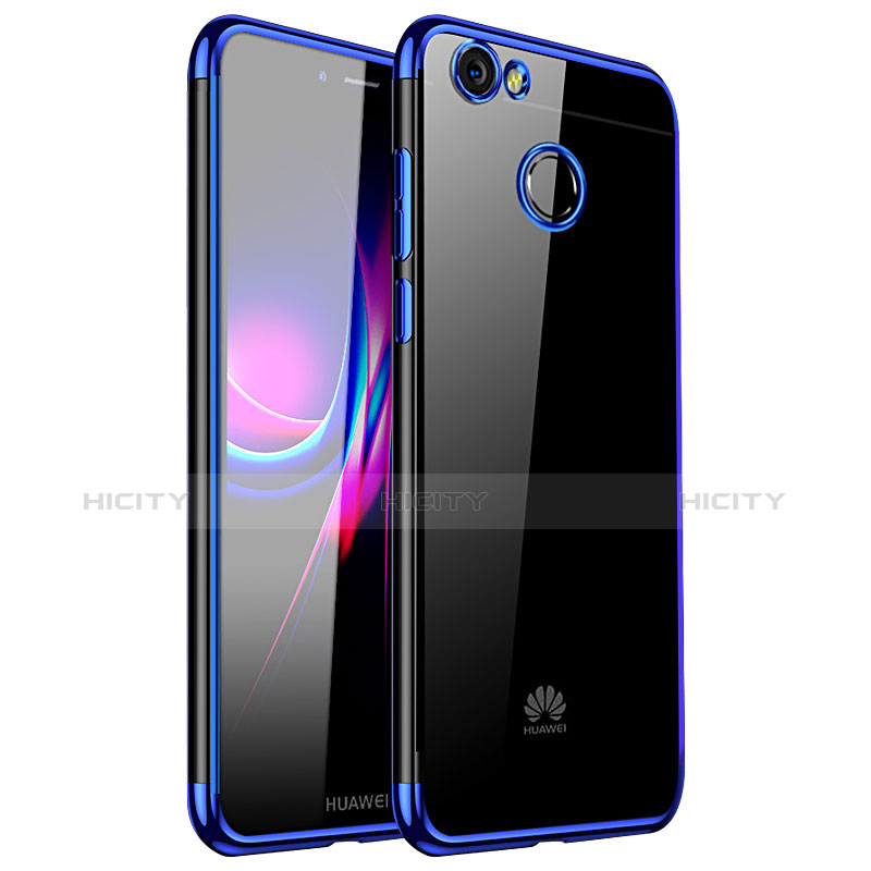 Silikon Schutzhülle Ultra Dünn Tasche Durchsichtig Transparent H01 für Huawei Nova Blau