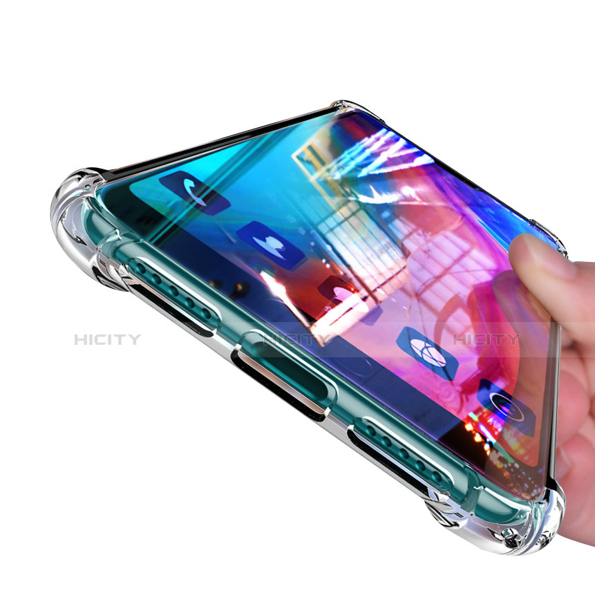 Silikon Schutzhülle Ultra Dünn Tasche Durchsichtig Transparent H01 für Huawei P20 groß