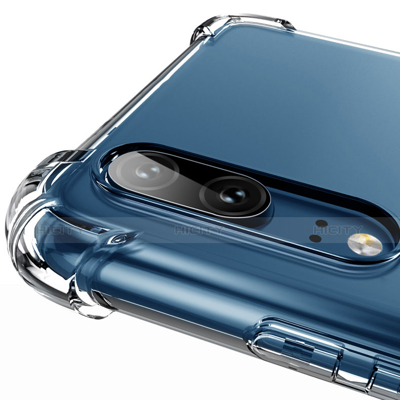 Silikon Schutzhülle Ultra Dünn Tasche Durchsichtig Transparent H01 für Huawei P20 groß