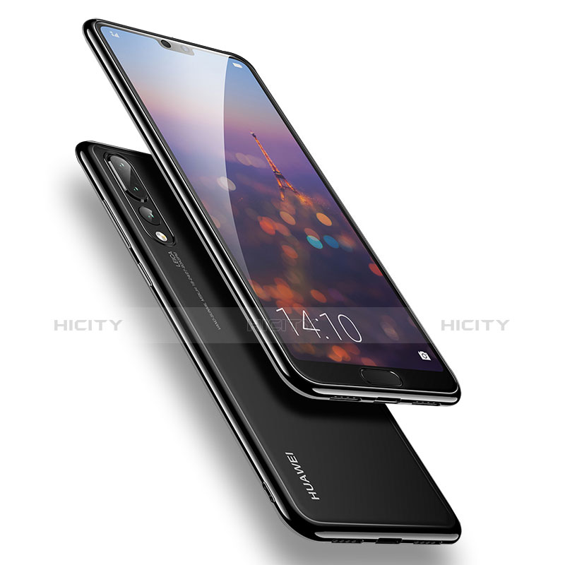 Silikon Schutzhülle Ultra Dünn Tasche Durchsichtig Transparent H01 für Huawei P20 Pro