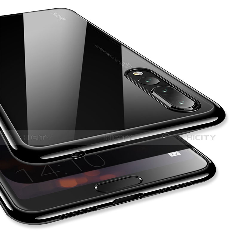 Silikon Schutzhülle Ultra Dünn Tasche Durchsichtig Transparent H01 für Huawei P20 Pro groß