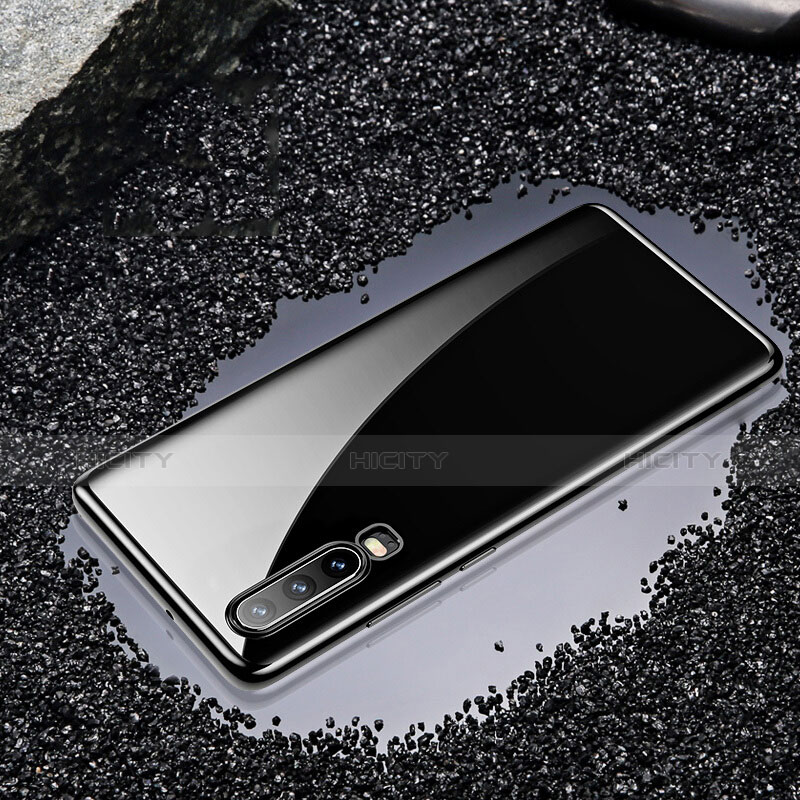 Silikon Schutzhülle Ultra Dünn Tasche Durchsichtig Transparent H01 für Huawei P30 groß