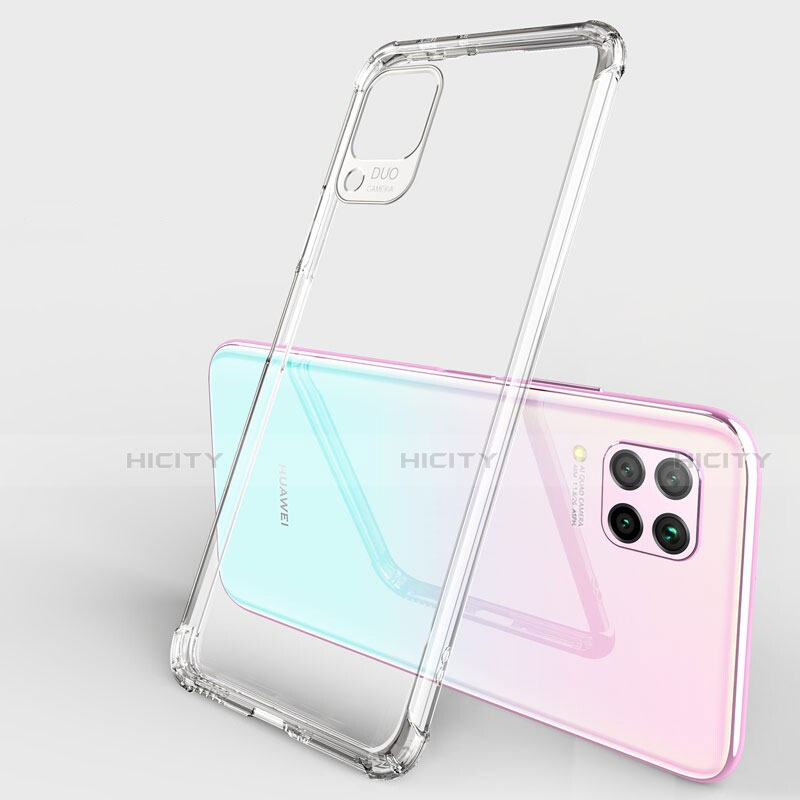 Silikon Schutzhülle Ultra Dünn Tasche Durchsichtig Transparent H01 für Huawei P40 Lite groß