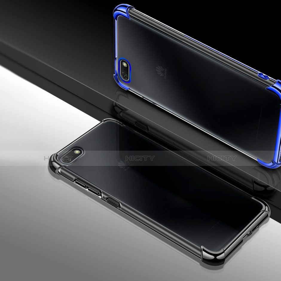 Silikon Schutzhülle Ultra Dünn Tasche Durchsichtig Transparent H01 für Huawei Y5 (2018)