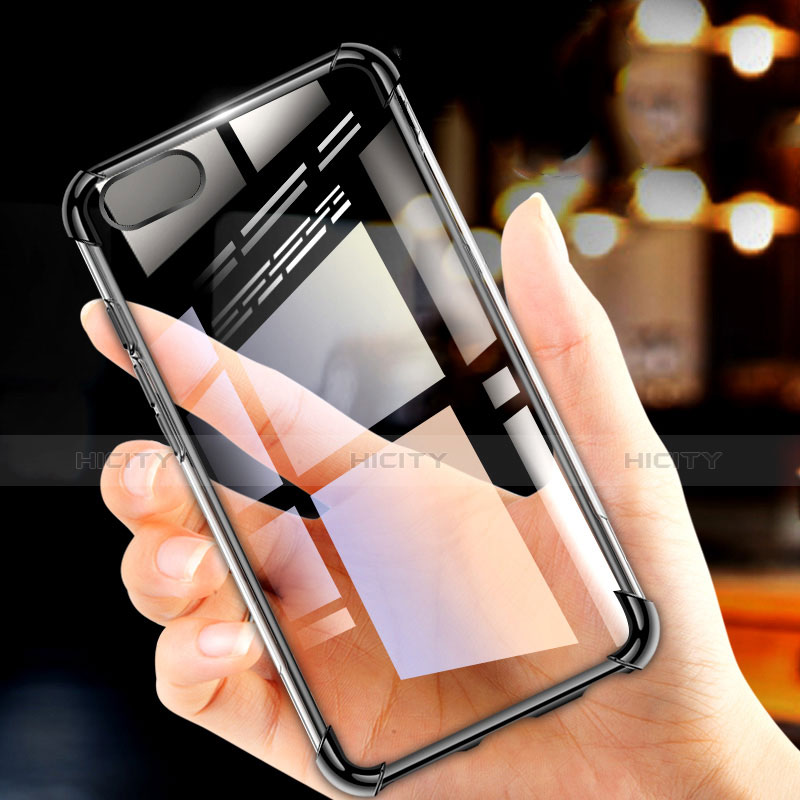 Silikon Schutzhülle Ultra Dünn Tasche Durchsichtig Transparent H01 für Huawei Y5 Prime (2018) groß
