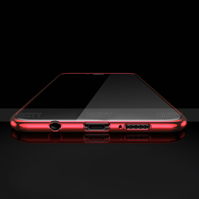 Silikon Schutzhülle Ultra Dünn Tasche Durchsichtig Transparent H01 für Huawei Y7 (2018) groß