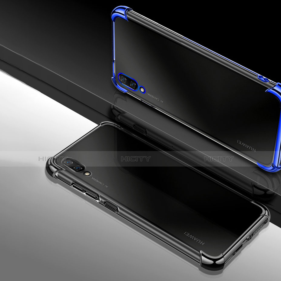 Silikon Schutzhülle Ultra Dünn Tasche Durchsichtig Transparent H01 für Huawei Y7 (2019)