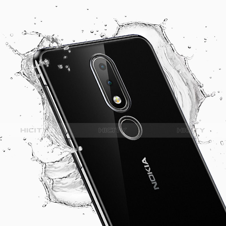 Silikon Schutzhülle Ultra Dünn Tasche Durchsichtig Transparent H01 für Nokia 6.1 Plus groß