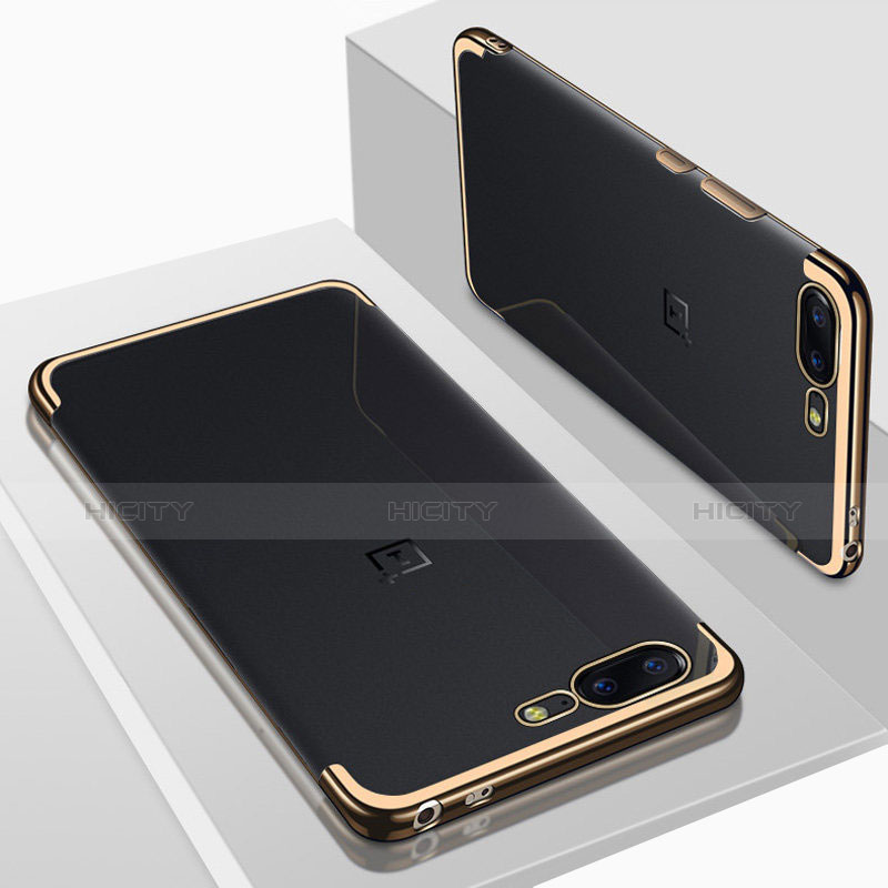 Silikon Schutzhülle Ultra Dünn Tasche Durchsichtig Transparent H01 für OnePlus 5