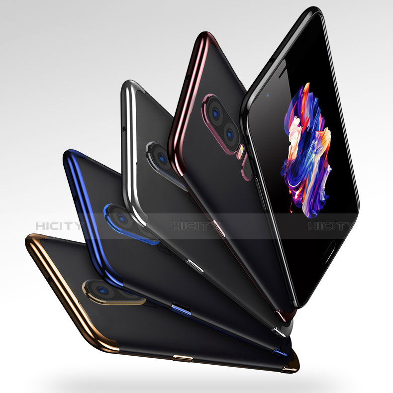 Silikon Schutzhülle Ultra Dünn Tasche Durchsichtig Transparent H01 für OnePlus 6 groß