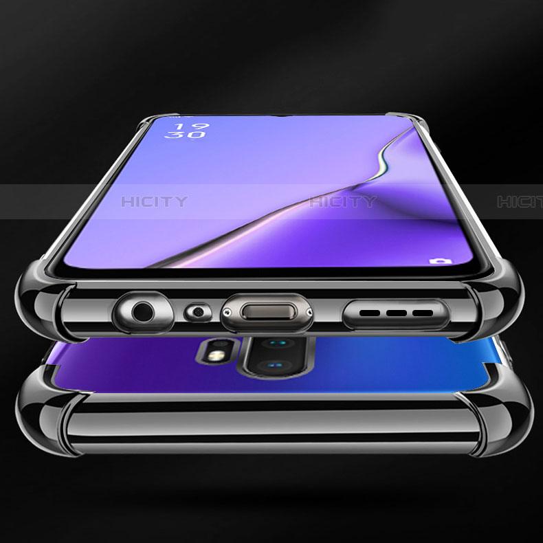 Silikon Schutzhülle Ultra Dünn Tasche Durchsichtig Transparent H01 für Oppo A11X groß