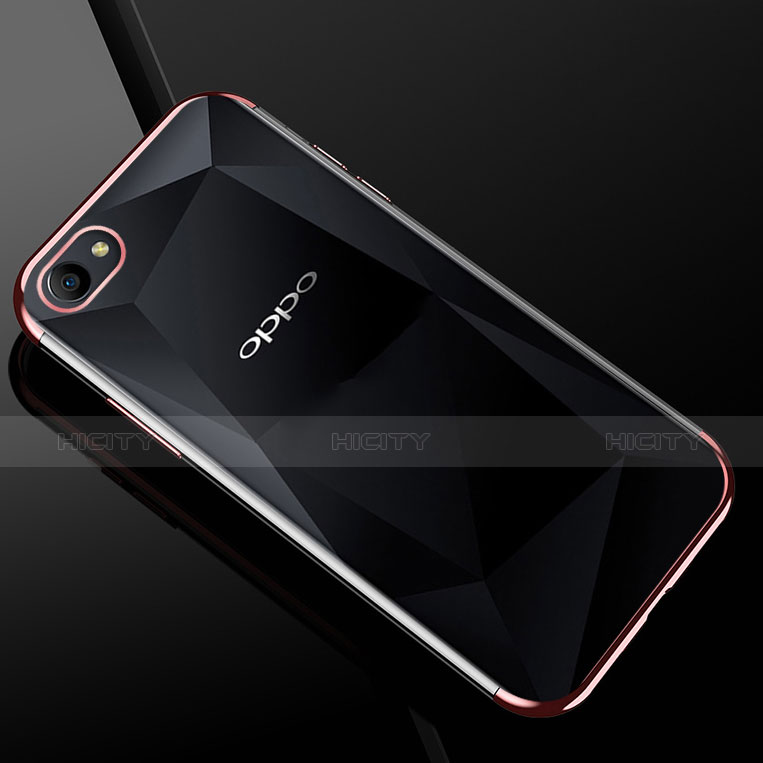 Silikon Schutzhülle Ultra Dünn Tasche Durchsichtig Transparent H01 für Oppo A3 groß