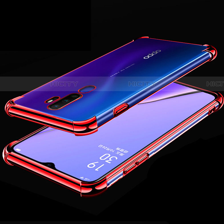Silikon Schutzhülle Ultra Dünn Tasche Durchsichtig Transparent H01 für Oppo A9 (2020) groß