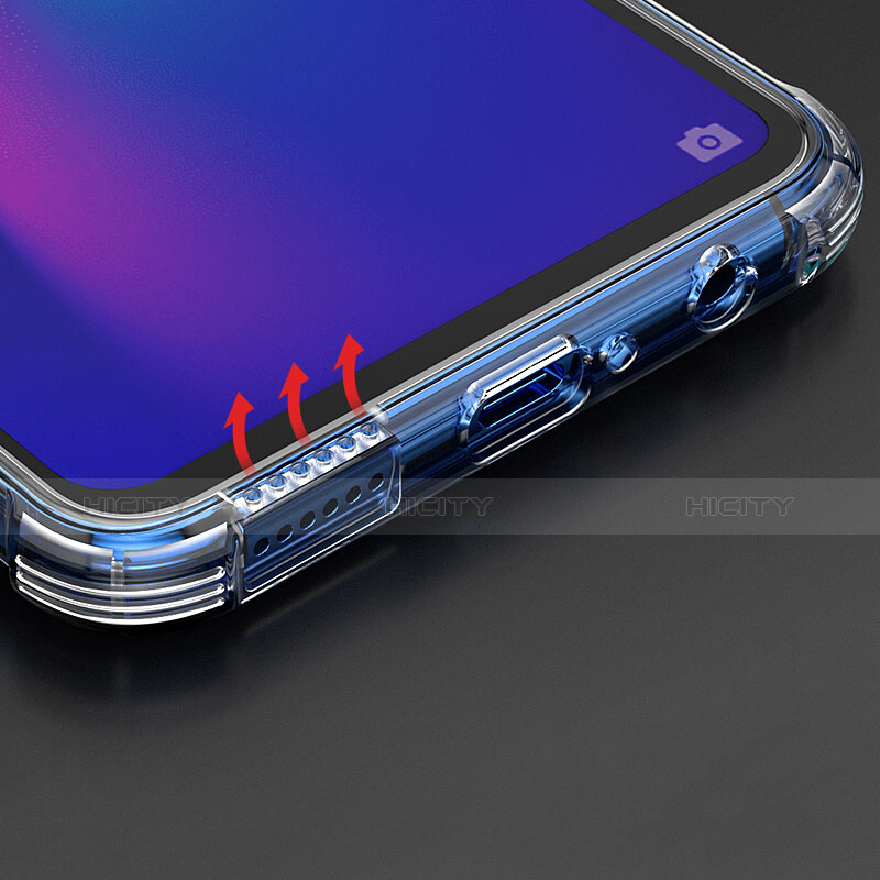 Silikon Schutzhülle Ultra Dünn Tasche Durchsichtig Transparent H01 für Oppo RX17 Pro groß
