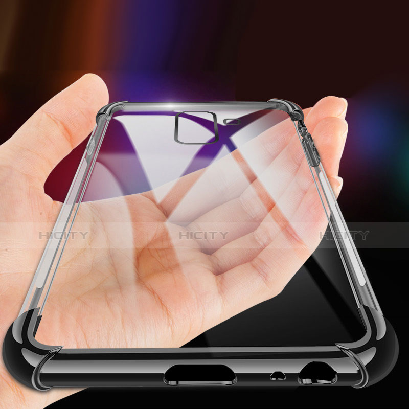 Silikon Schutzhülle Ultra Dünn Tasche Durchsichtig Transparent H01 für Samsung Galaxy A6 Plus (2018) groß