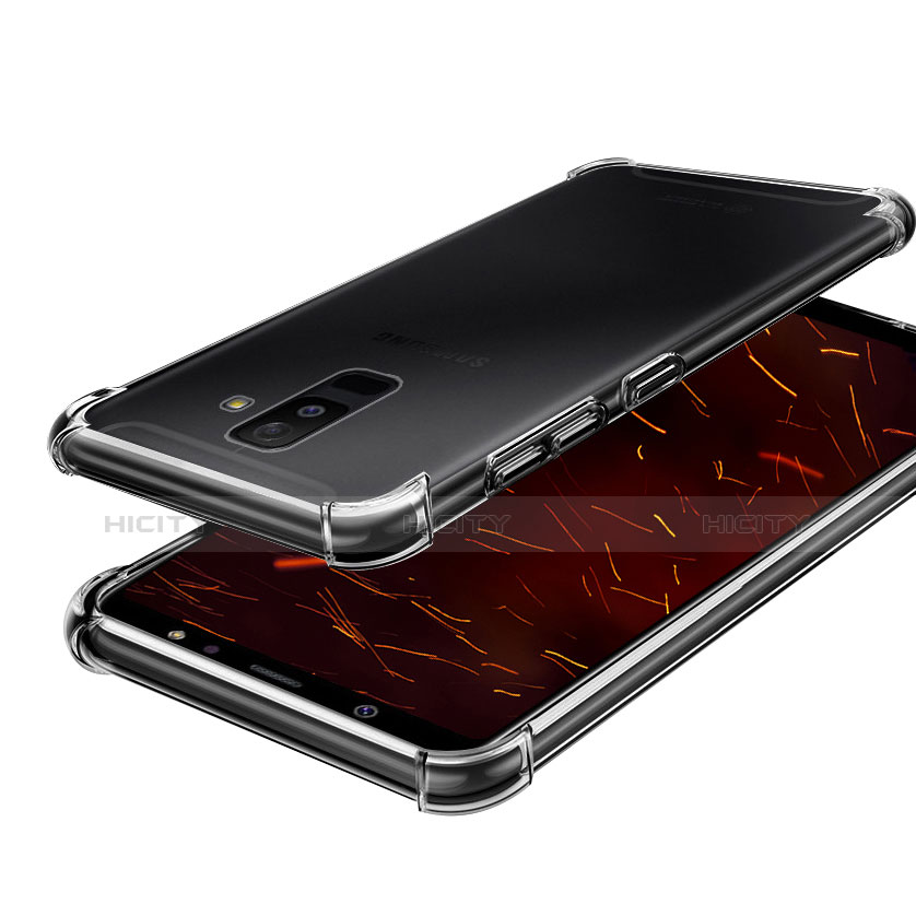 Silikon Schutzhülle Ultra Dünn Tasche Durchsichtig Transparent H01 für Samsung Galaxy A6 Plus (2018) Klar Plus