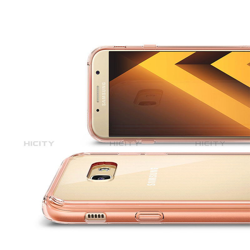 Silikon Schutzhülle Ultra Dünn Tasche Durchsichtig Transparent H01 für Samsung Galaxy A7 (2017) A720F groß