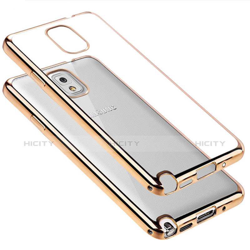 Silikon Schutzhülle Ultra Dünn Tasche Durchsichtig Transparent H01 für Samsung Galaxy Note 3 N9000 groß