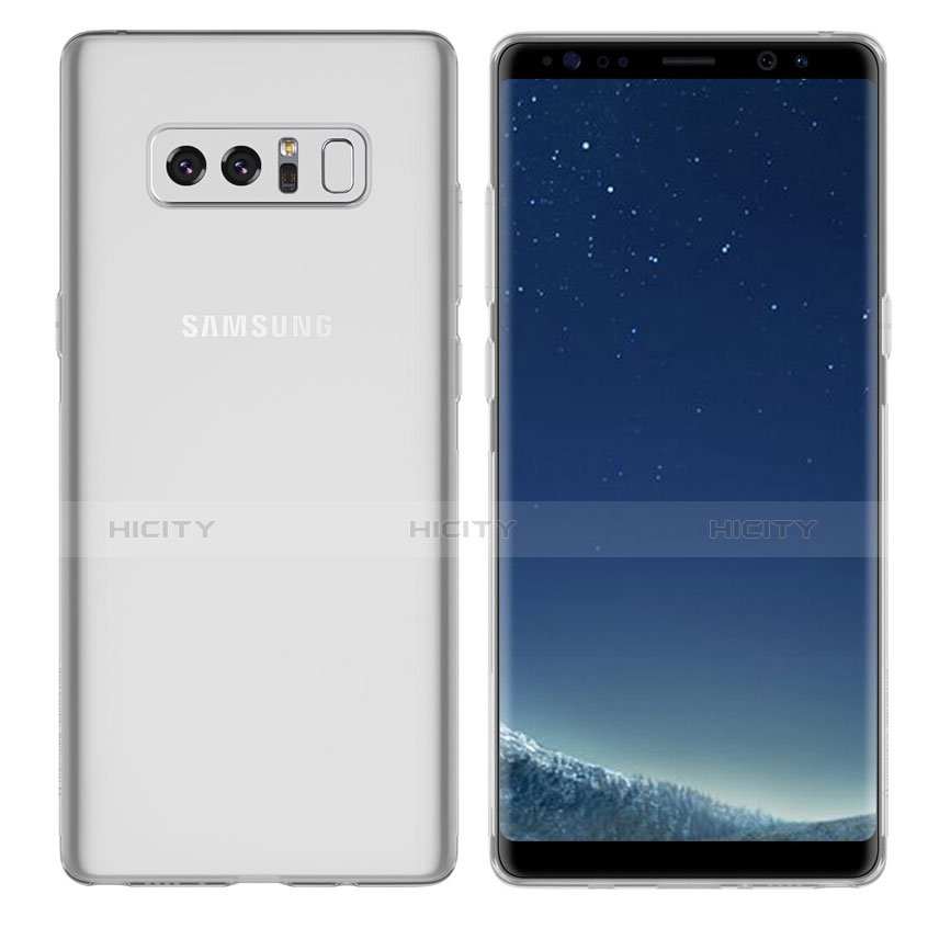 Silikon Schutzhülle Ultra Dünn Tasche Durchsichtig Transparent H01 für Samsung Galaxy Note 8 Duos N950F Klar