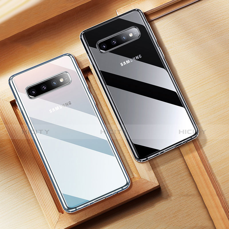 Silikon Schutzhülle Ultra Dünn Tasche Durchsichtig Transparent H01 für Samsung Galaxy S10