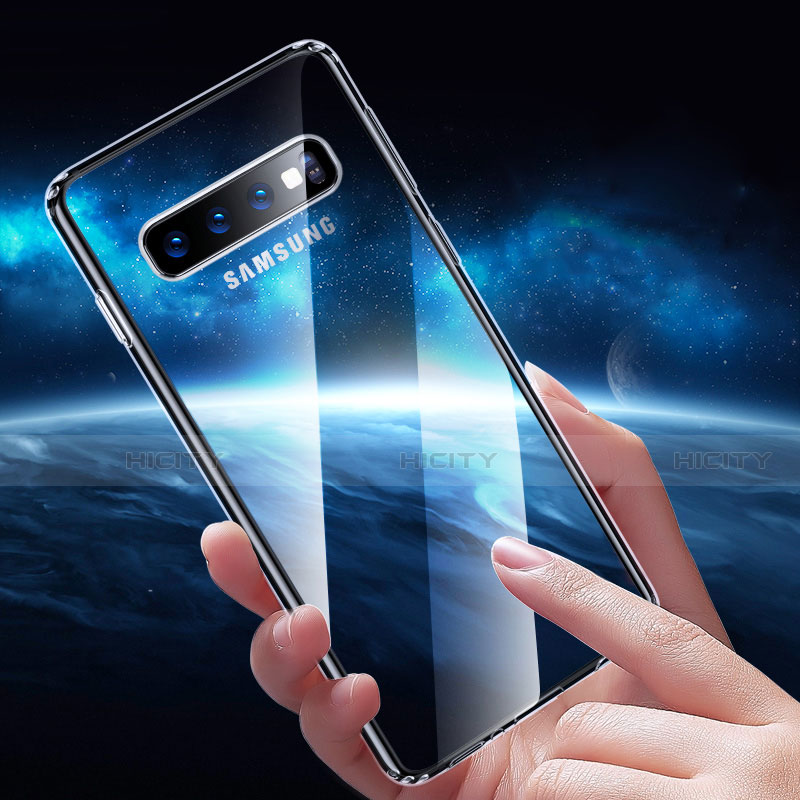 Silikon Schutzhülle Ultra Dünn Tasche Durchsichtig Transparent H01 für Samsung Galaxy S10 5G groß