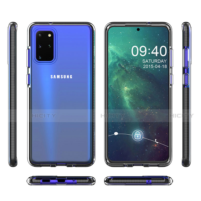 Silikon Schutzhülle Ultra Dünn Tasche Durchsichtig Transparent H01 für Samsung Galaxy S20 Plus 5G groß