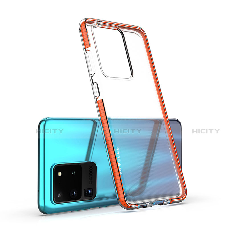 Silikon Schutzhülle Ultra Dünn Tasche Durchsichtig Transparent H01 für Samsung Galaxy S20 Ultra