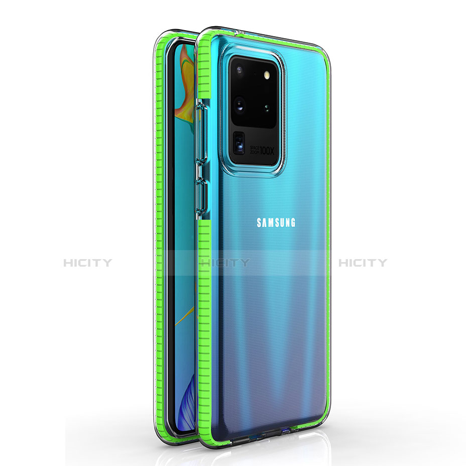 Silikon Schutzhülle Ultra Dünn Tasche Durchsichtig Transparent H01 für Samsung Galaxy S20 Ultra 5G