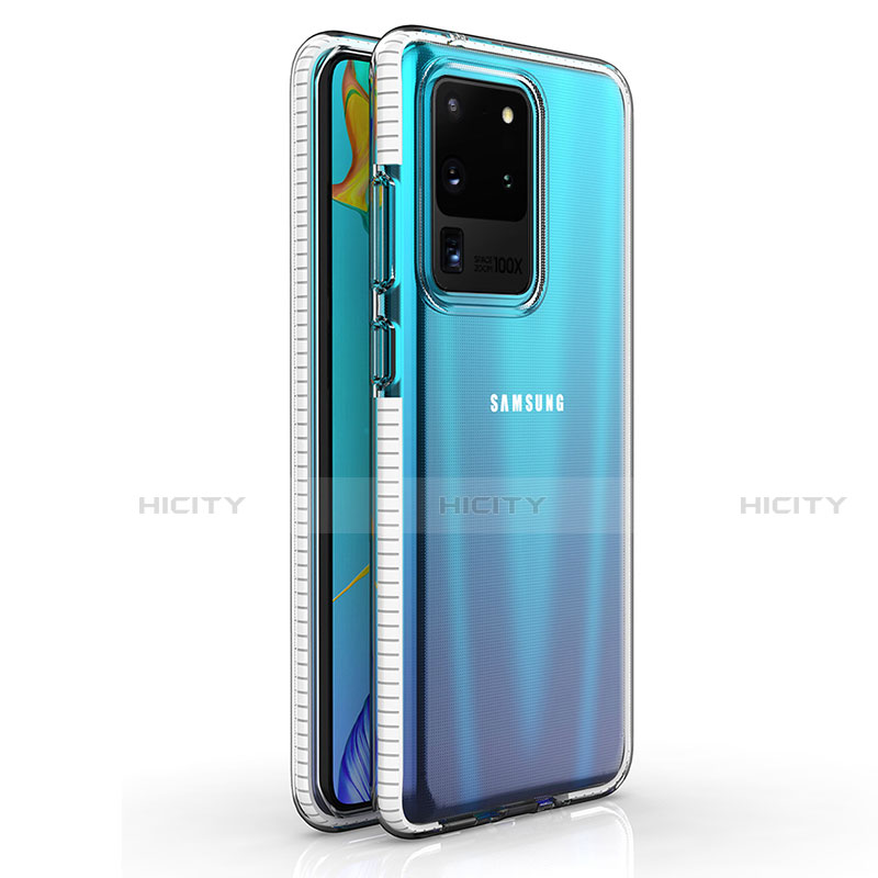 Silikon Schutzhülle Ultra Dünn Tasche Durchsichtig Transparent H01 für Samsung Galaxy S20 Ultra