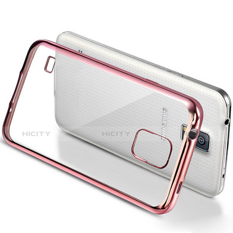 Silikon Schutzhülle Ultra Dünn Tasche Durchsichtig Transparent H01 für Samsung Galaxy S5 G900F G903F groß