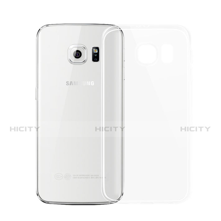 Silikon Schutzhülle Ultra Dünn Tasche Durchsichtig Transparent H01 für Samsung Galaxy S6 SM-G920 groß