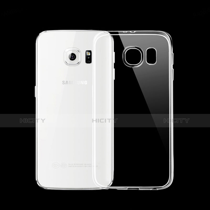 Silikon Schutzhülle Ultra Dünn Tasche Durchsichtig Transparent H01 für Samsung Galaxy S6 SM-G920 groß