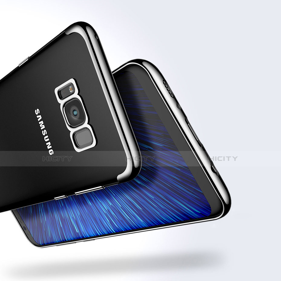 Silikon Schutzhülle Ultra Dünn Tasche Durchsichtig Transparent H01 für Samsung Galaxy S8 groß