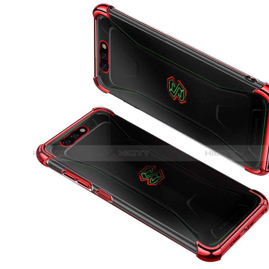 Silikon Schutzhülle Ultra Dünn Tasche Durchsichtig Transparent H01 für Xiaomi Black Shark groß