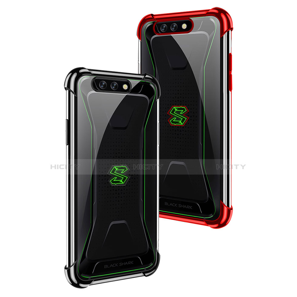 Silikon Schutzhülle Ultra Dünn Tasche Durchsichtig Transparent H01 für Xiaomi Black Shark groß