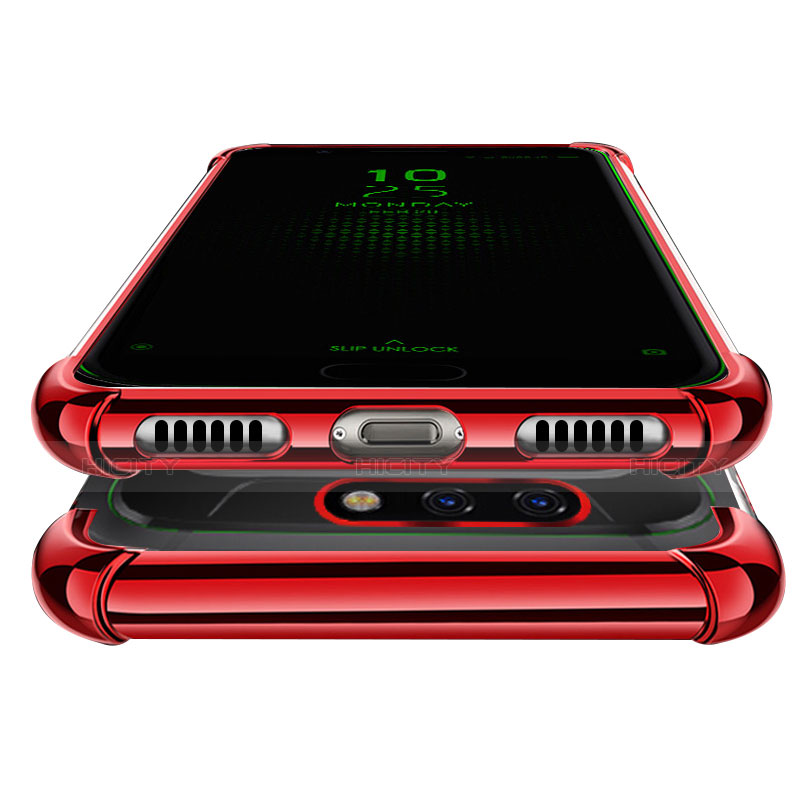 Silikon Schutzhülle Ultra Dünn Tasche Durchsichtig Transparent H01 für Xiaomi Black Shark groß