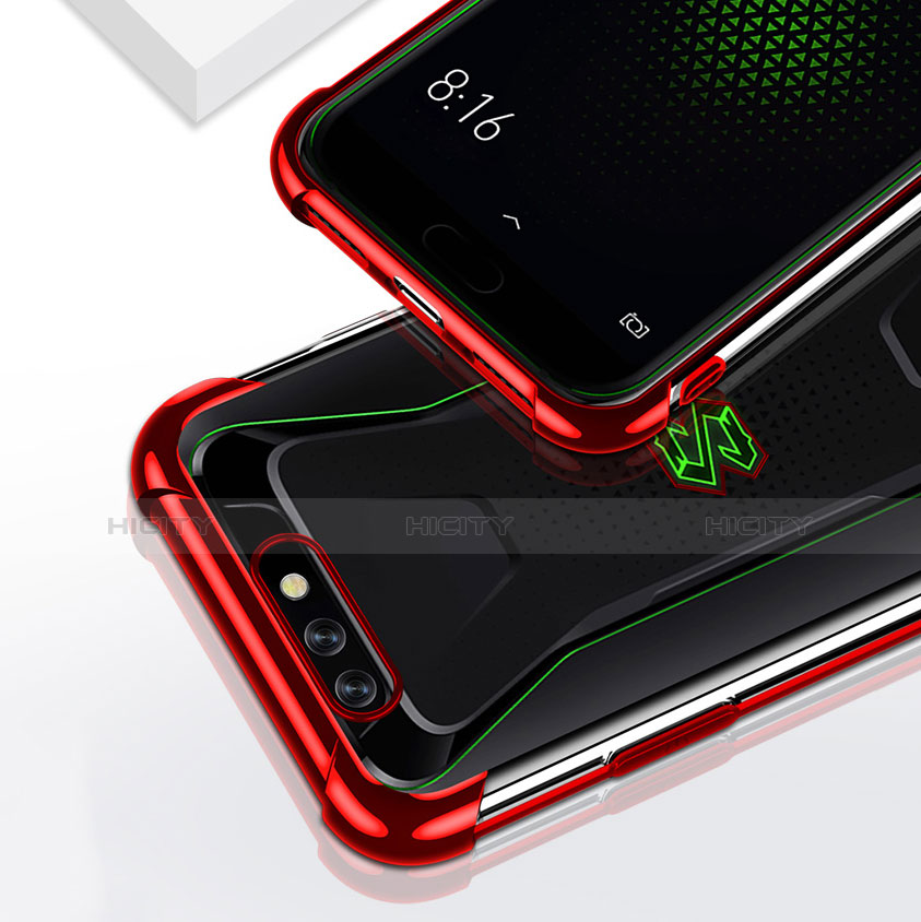 Silikon Schutzhülle Ultra Dünn Tasche Durchsichtig Transparent H01 für Xiaomi Black Shark groß