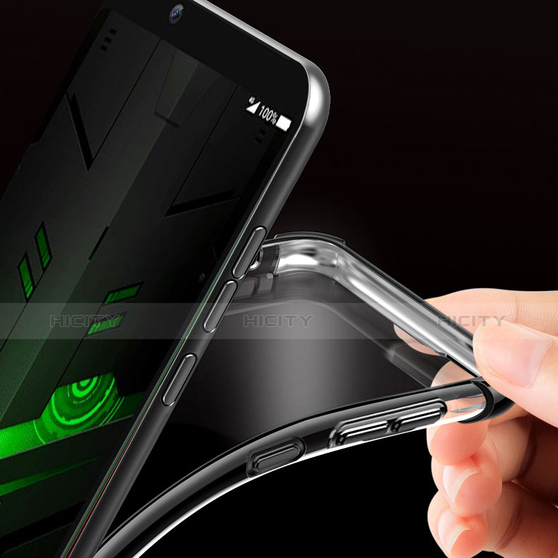 Silikon Schutzhülle Ultra Dünn Tasche Durchsichtig Transparent H01 für Xiaomi Black Shark Helo groß