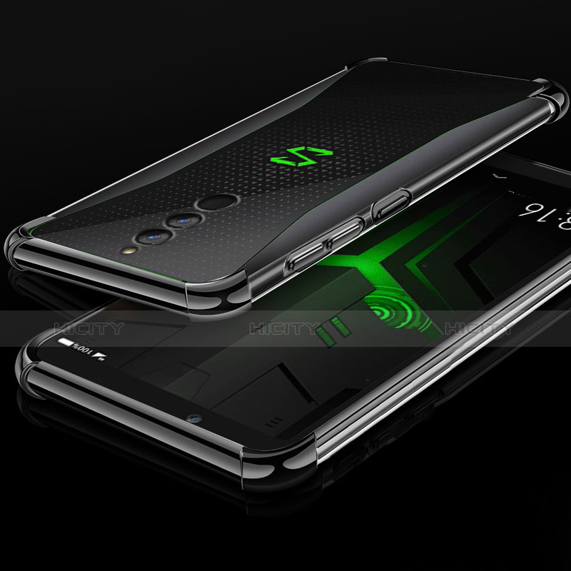 Silikon Schutzhülle Ultra Dünn Tasche Durchsichtig Transparent H01 für Xiaomi Black Shark Helo Schwarz Plus