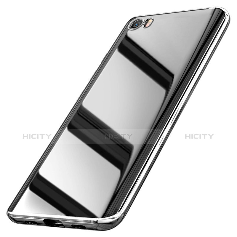 Silikon Schutzhülle Ultra Dünn Tasche Durchsichtig Transparent H01 für Xiaomi Mi 5 Silber