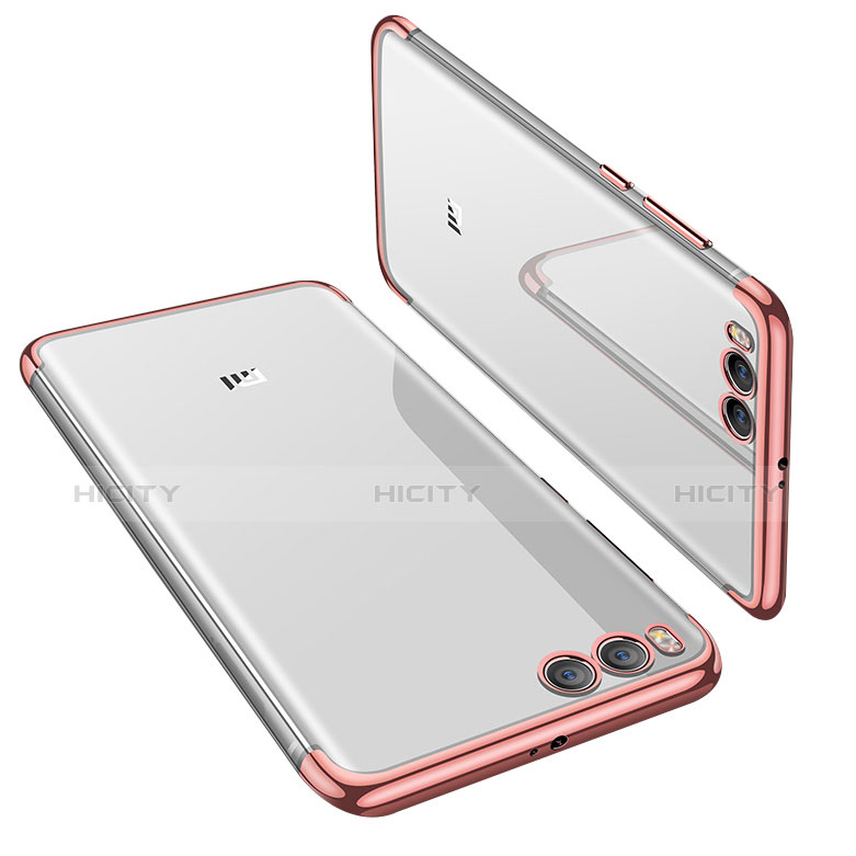Silikon Schutzhülle Ultra Dünn Tasche Durchsichtig Transparent H01 für Xiaomi Mi 6 Rosegold Plus