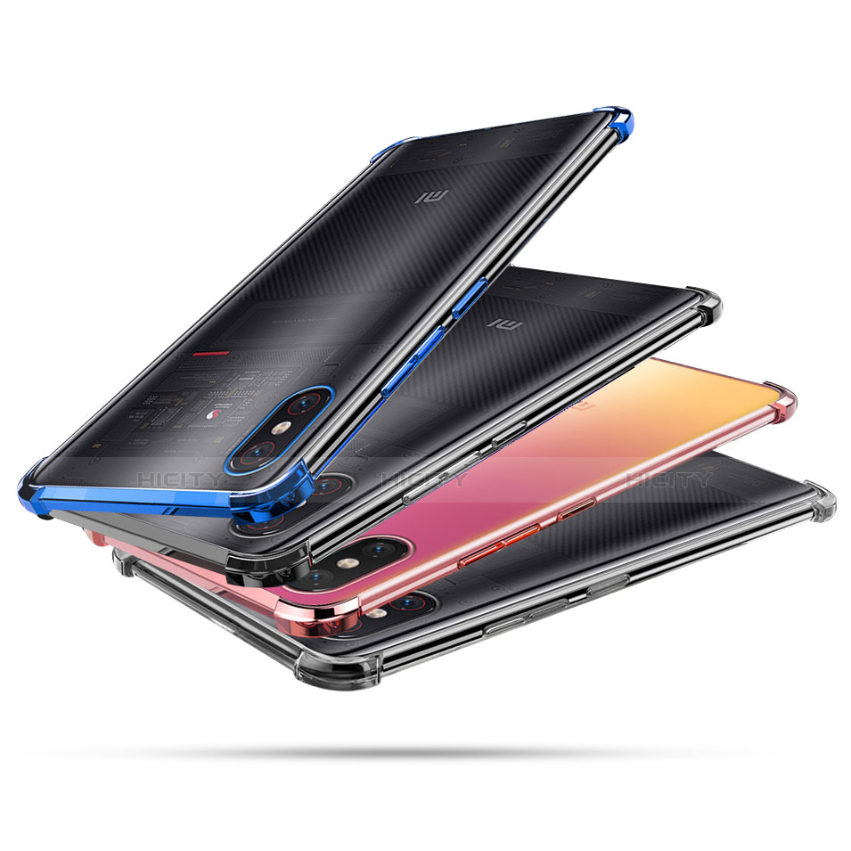 Silikon Schutzhülle Ultra Dünn Tasche Durchsichtig Transparent H01 für Xiaomi Mi 8 Screen Fingerprint Edition groß