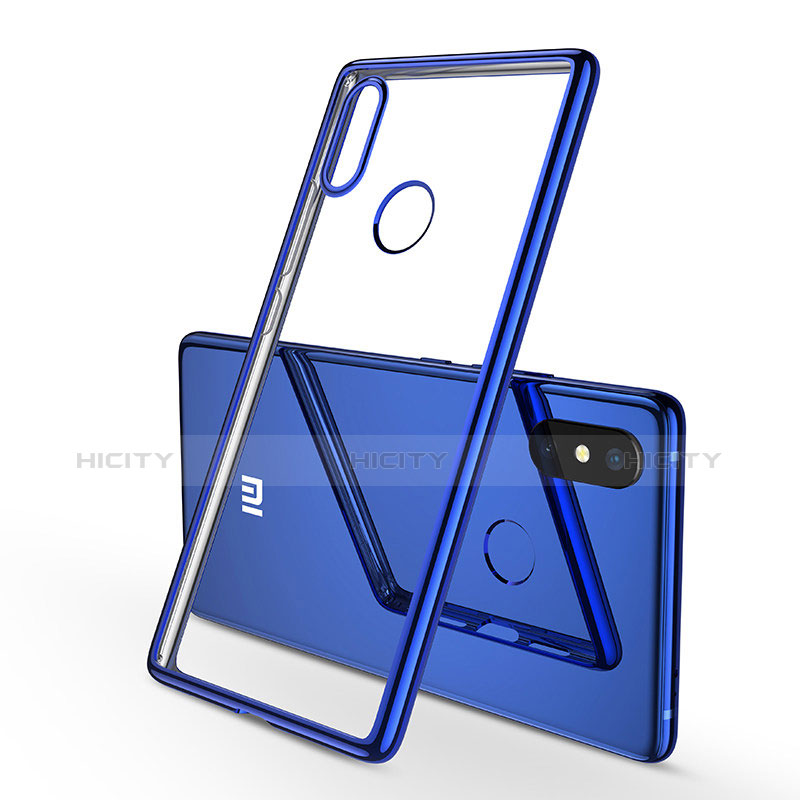 Silikon Schutzhülle Ultra Dünn Tasche Durchsichtig Transparent H01 für Xiaomi Mi 8 SE Blau Plus