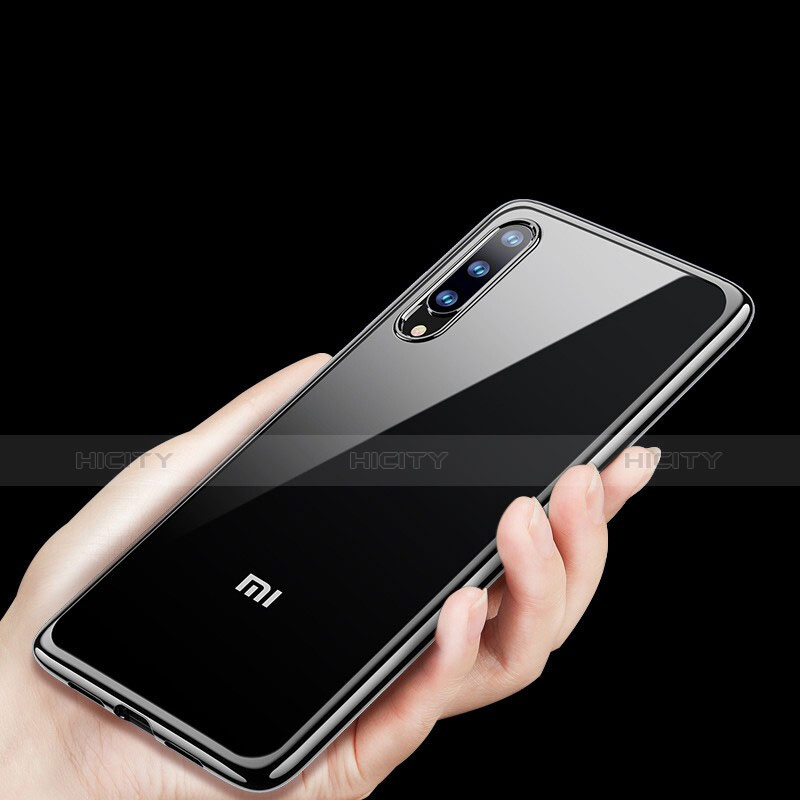 Silikon Schutzhülle Ultra Dünn Tasche Durchsichtig Transparent H01 für Xiaomi Mi 9 Pro Schwarz Plus