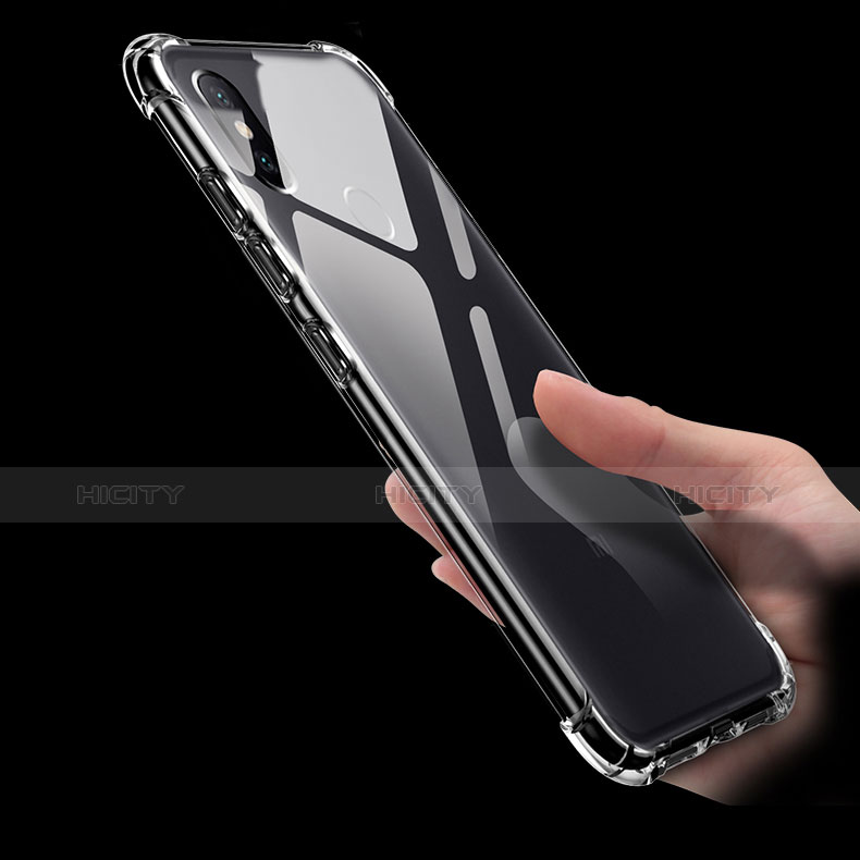 Silikon Schutzhülle Ultra Dünn Tasche Durchsichtig Transparent H01 für Xiaomi Mi A2 groß